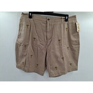 Vintage Charleston‎ Twills Palm Trees Khaki Shorts Size 40 NWT